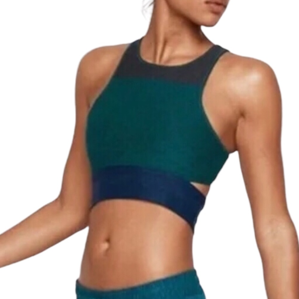Outdoor Voices Slash Back Color Block Sports Bra XS